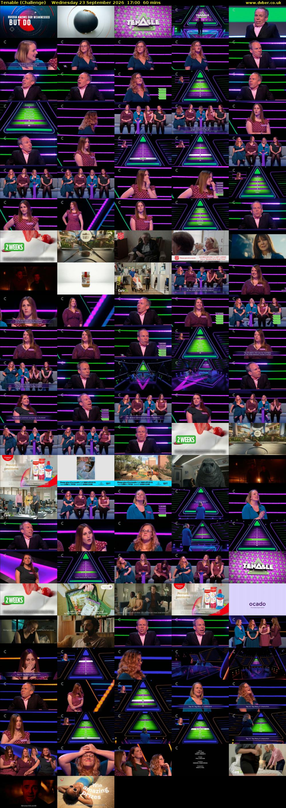Tenable (Challenge) Wednesday 23 September 2026 17:00 - 18:00