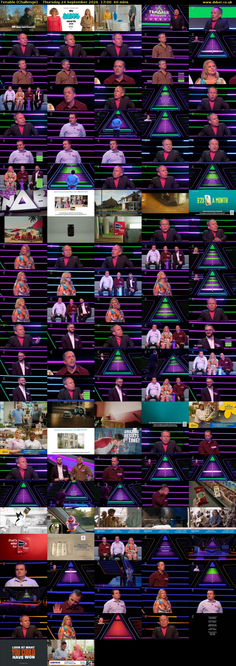 Tenable (Challenge) Thursday 24 September 2026 17:00 - 18:00