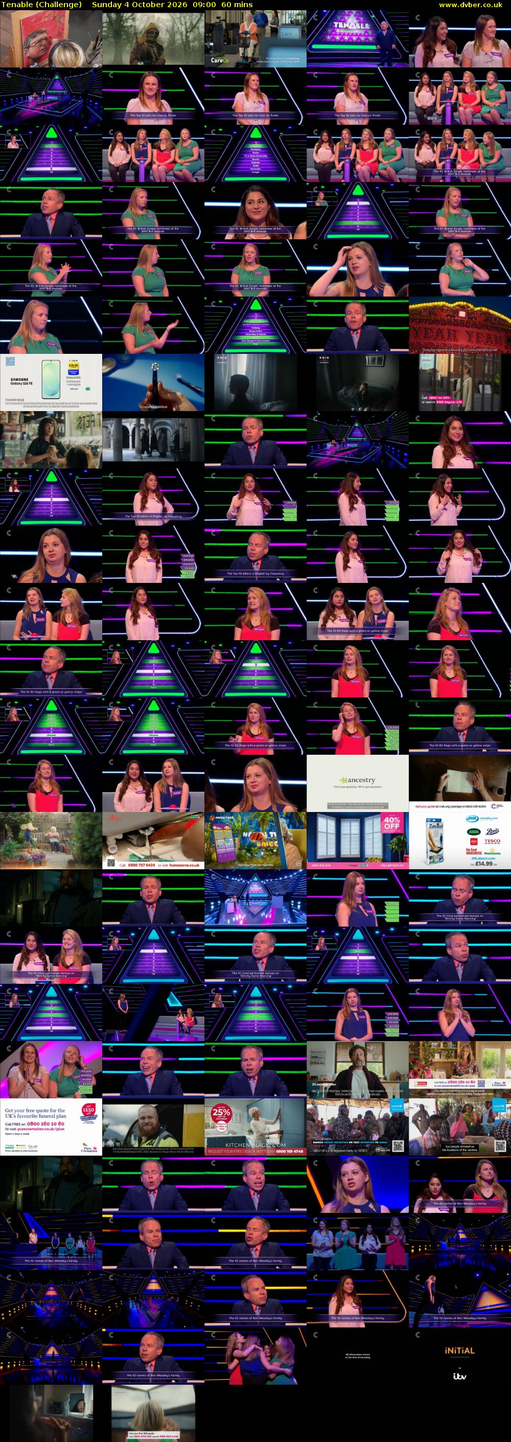 Tenable (Challenge) Sunday 4 October 2026 09:00 - 10:00