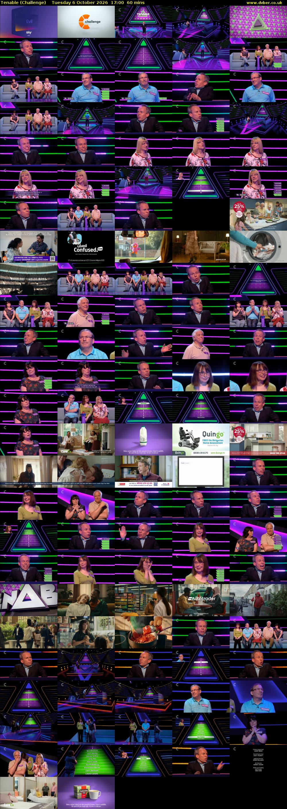 Tenable (Challenge) Tuesday 6 October 2026 17:00 - 18:00