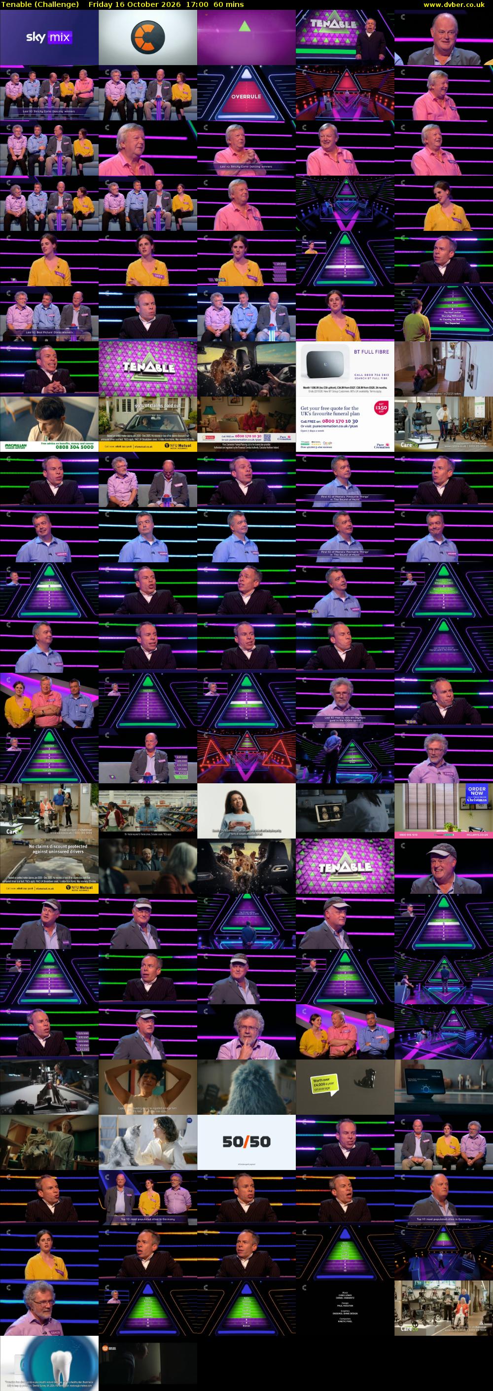 Tenable (Challenge) Friday 16 October 2026 17:00 - 18:00