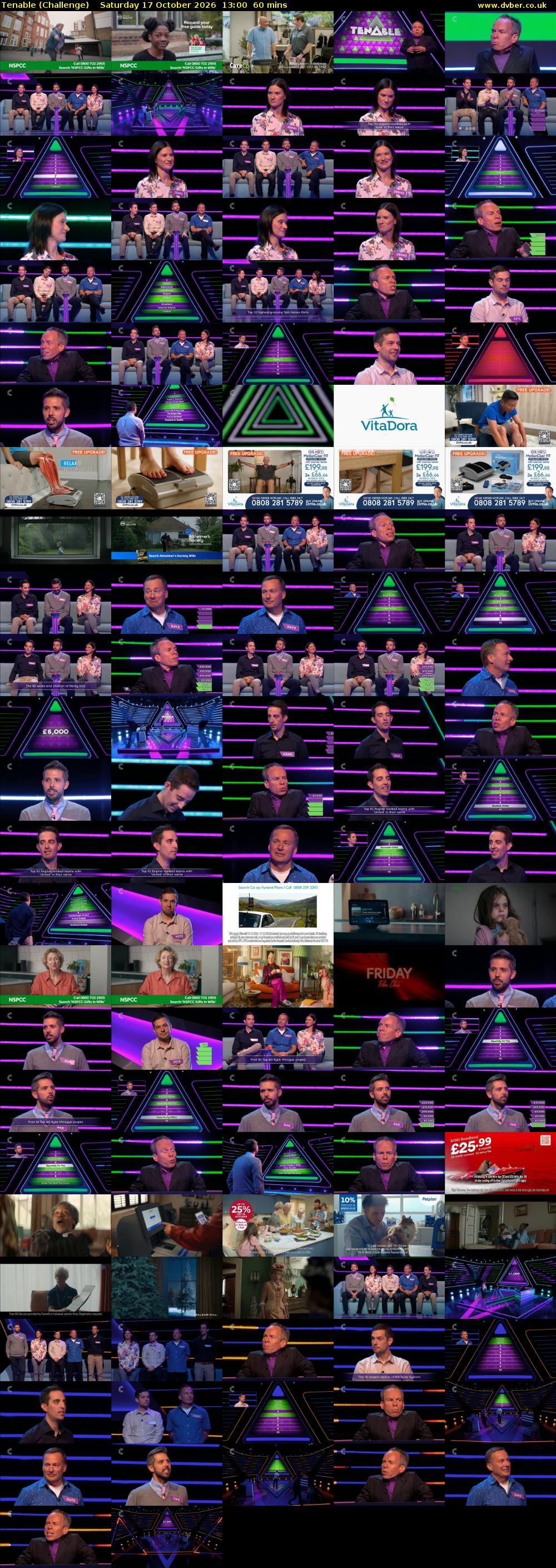 Tenable (Challenge) Saturday 17 October 2026 13:00 - 14:00