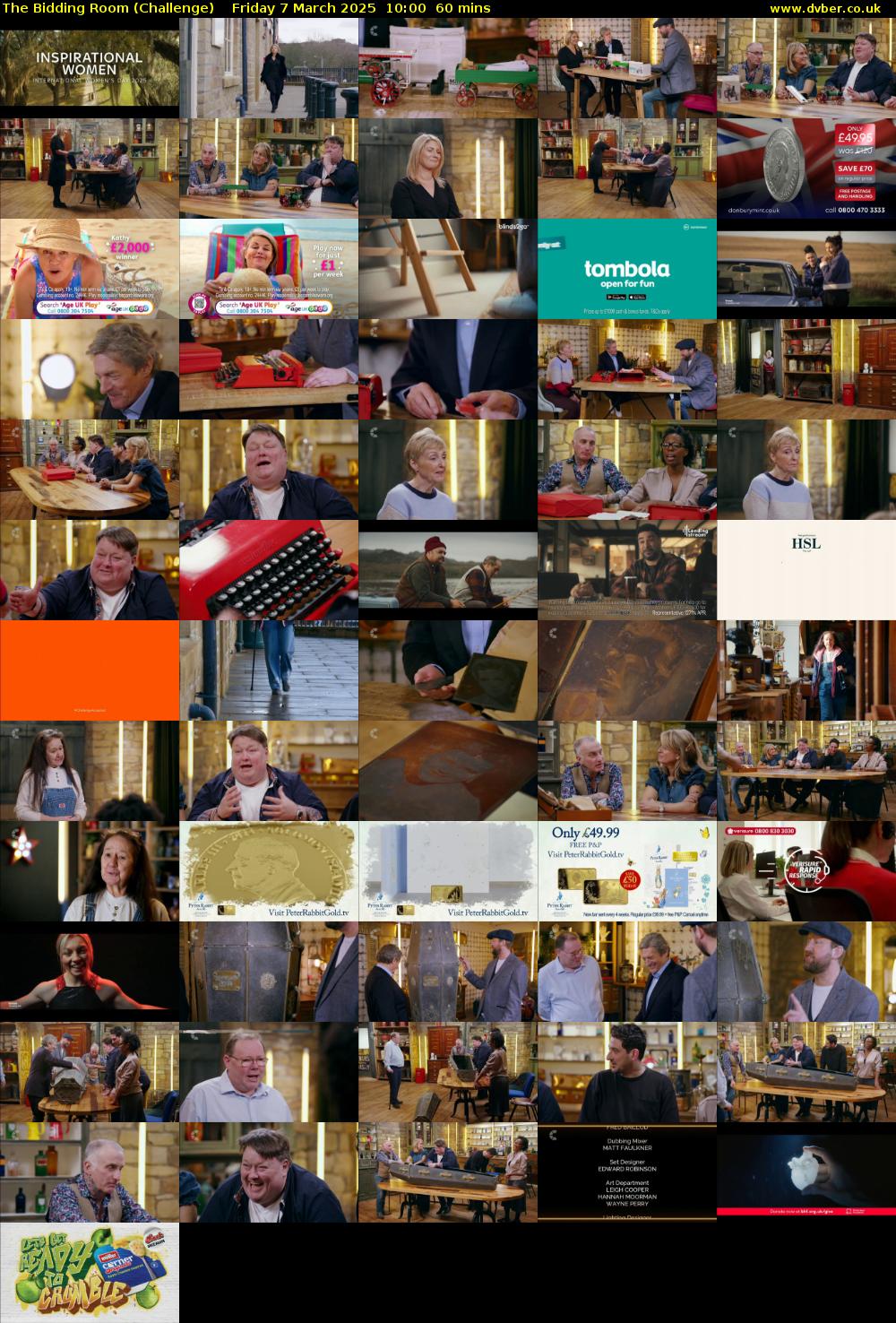 The Bidding Room (Challenge) Friday 7 March 2025 10:00 - 11:00