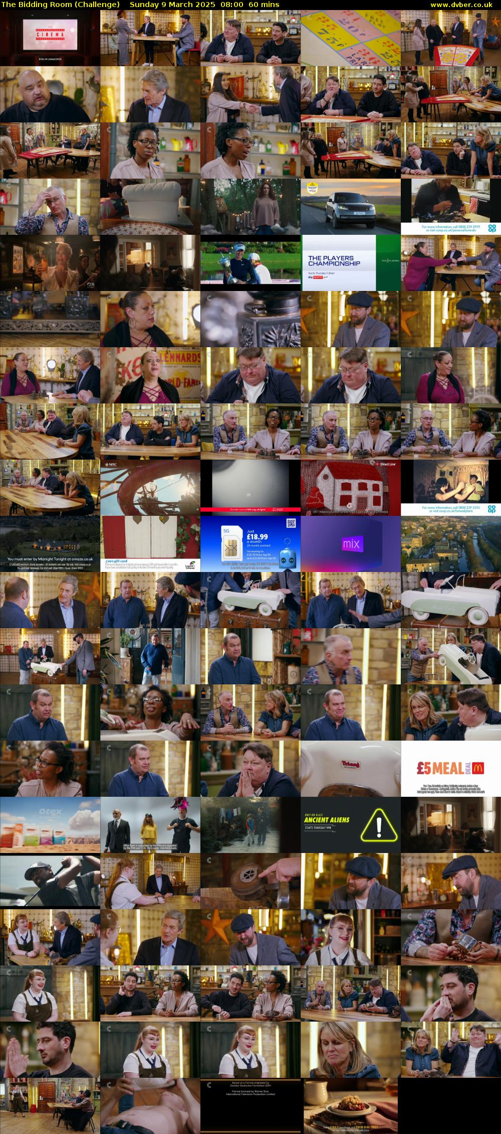 The Bidding Room (Challenge) Sunday 9 March 2025 08:00 - 09:00