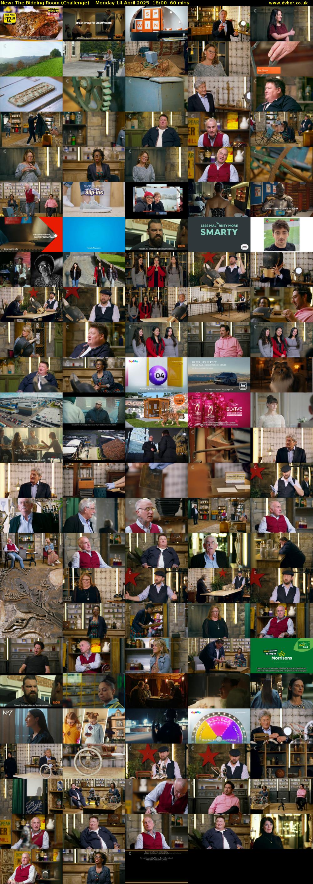 The Bidding Room (Challenge) Monday 14 April 2025 18:00 - 19:00