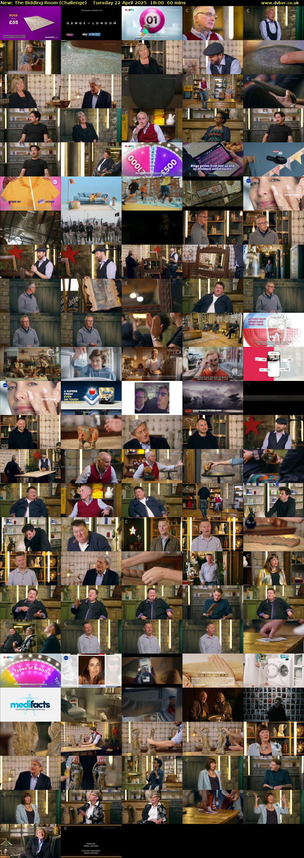 The Bidding Room (Challenge) Tuesday 22 April 2025 18:00 - 19:00