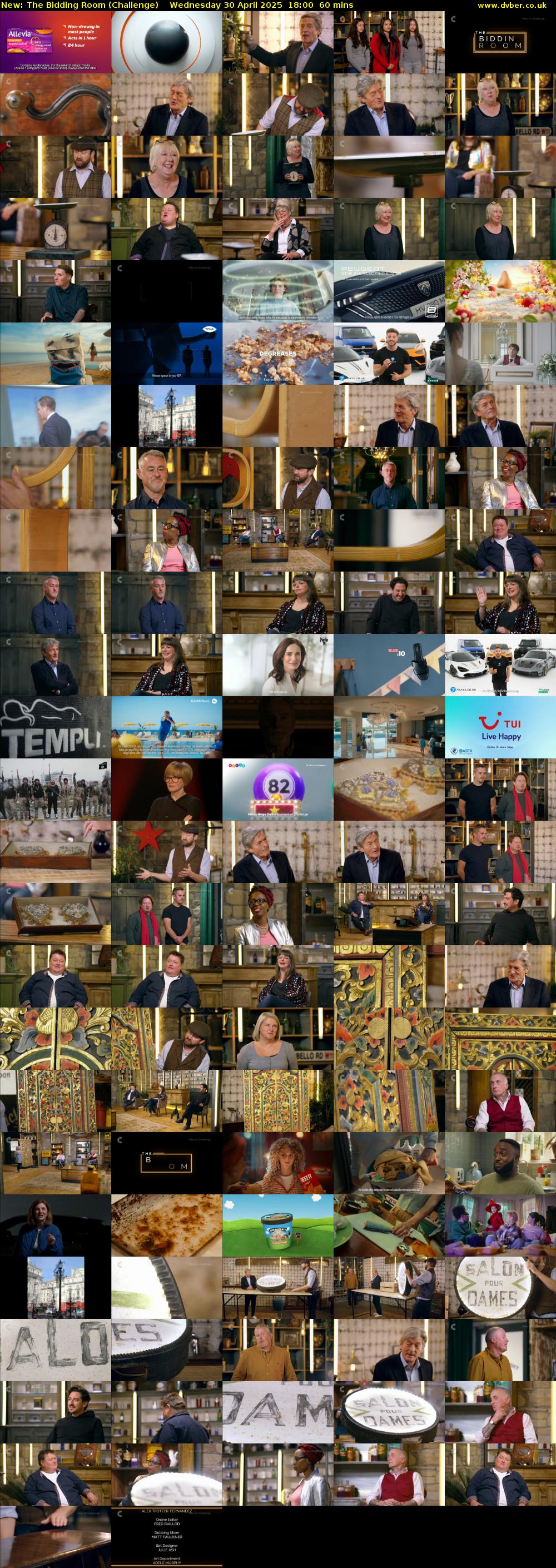 The Bidding Room (Challenge) Wednesday 30 April 2025 18:00 - 19:00