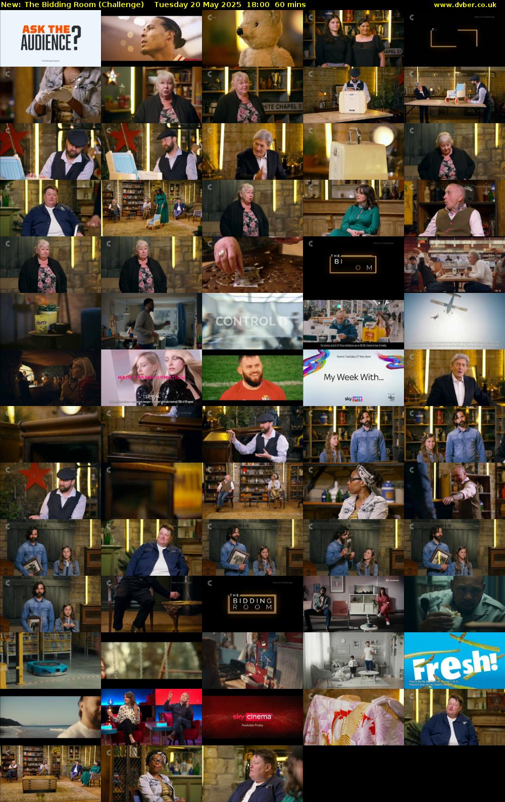 The Bidding Room (Challenge) Tuesday 20 May 2025 18:00 - 19:00