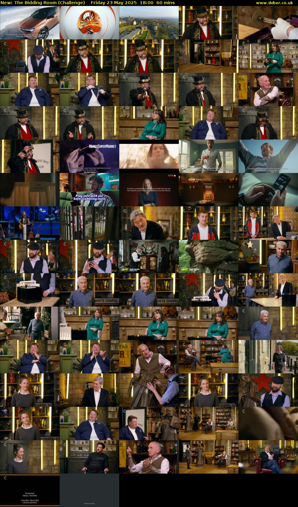 The Bidding Room (Challenge) Friday 23 May 2025 18:00 - 19:00