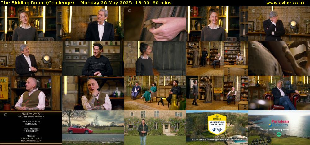 The Bidding Room (Challenge) Monday 26 May 2025 13:00 - 14:00