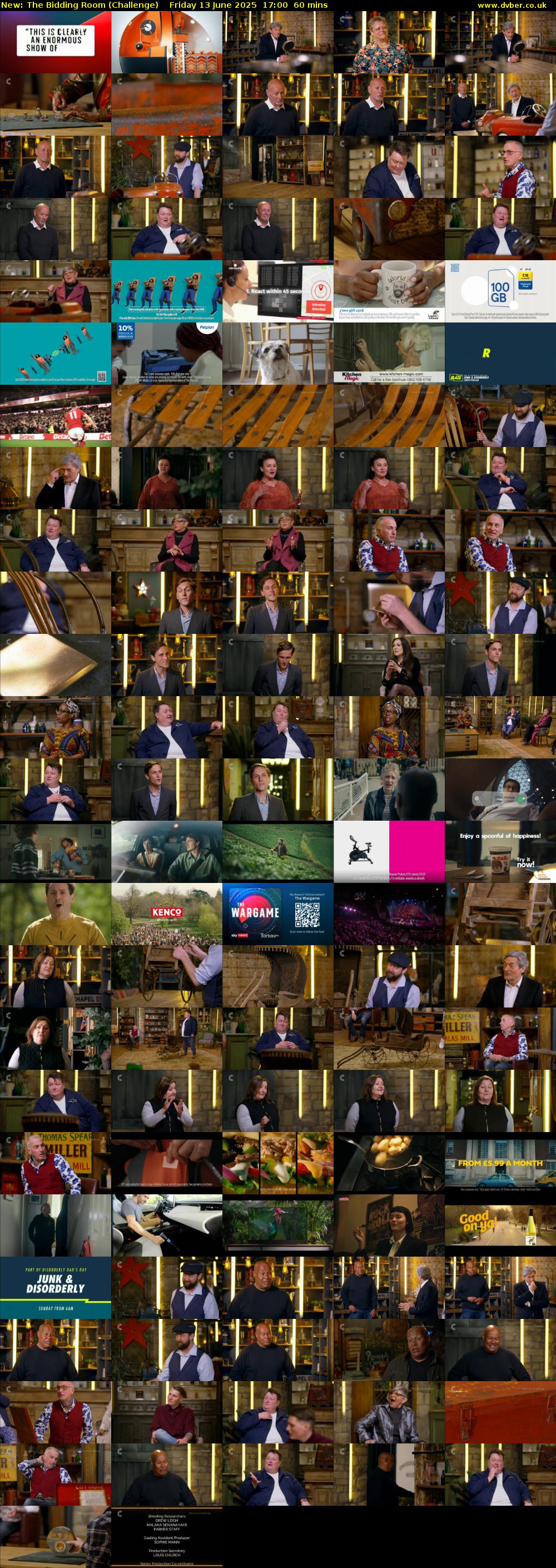 The Bidding Room (Challenge) Friday 13 June 2025 17:00 - 18:00