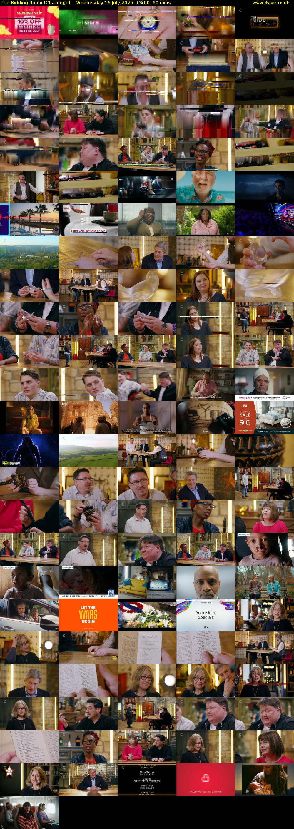 The Bidding Room (Challenge) Wednesday 16 July 2025 13:00 - 14:00