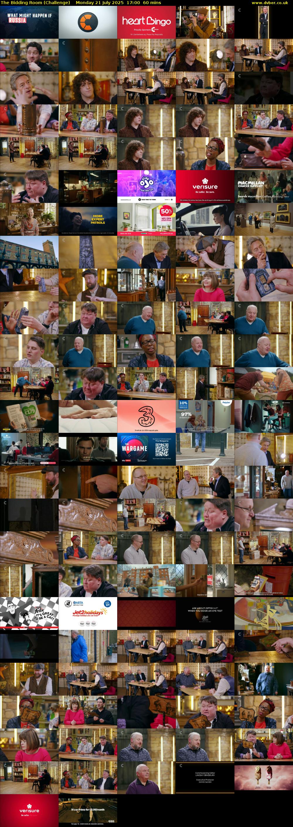 The Bidding Room (Challenge) Monday 21 July 2025 17:00 - 18:00