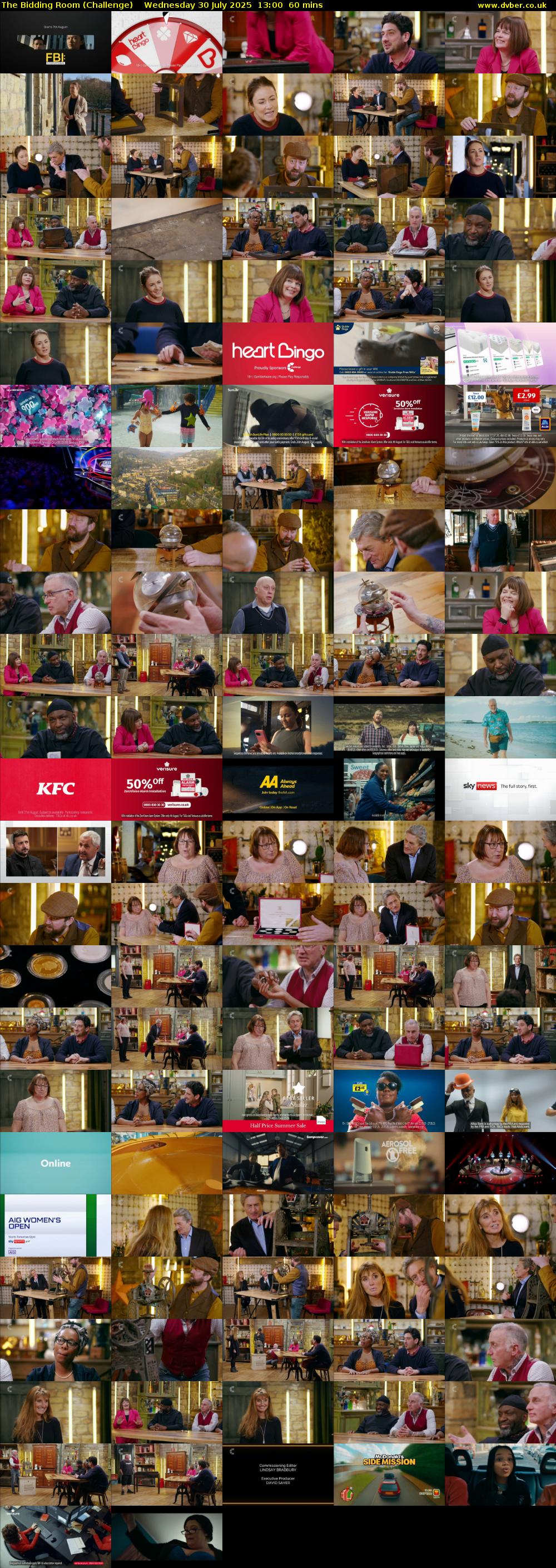 The Bidding Room (Challenge) Wednesday 30 July 2025 13:00 - 14:00