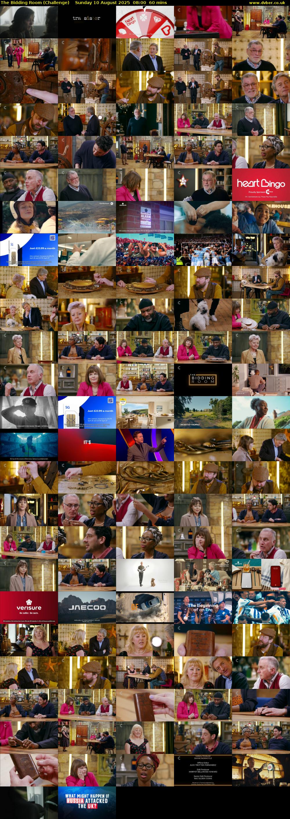 The Bidding Room (Challenge) Sunday 10 August 2025 08:00 - 09:00