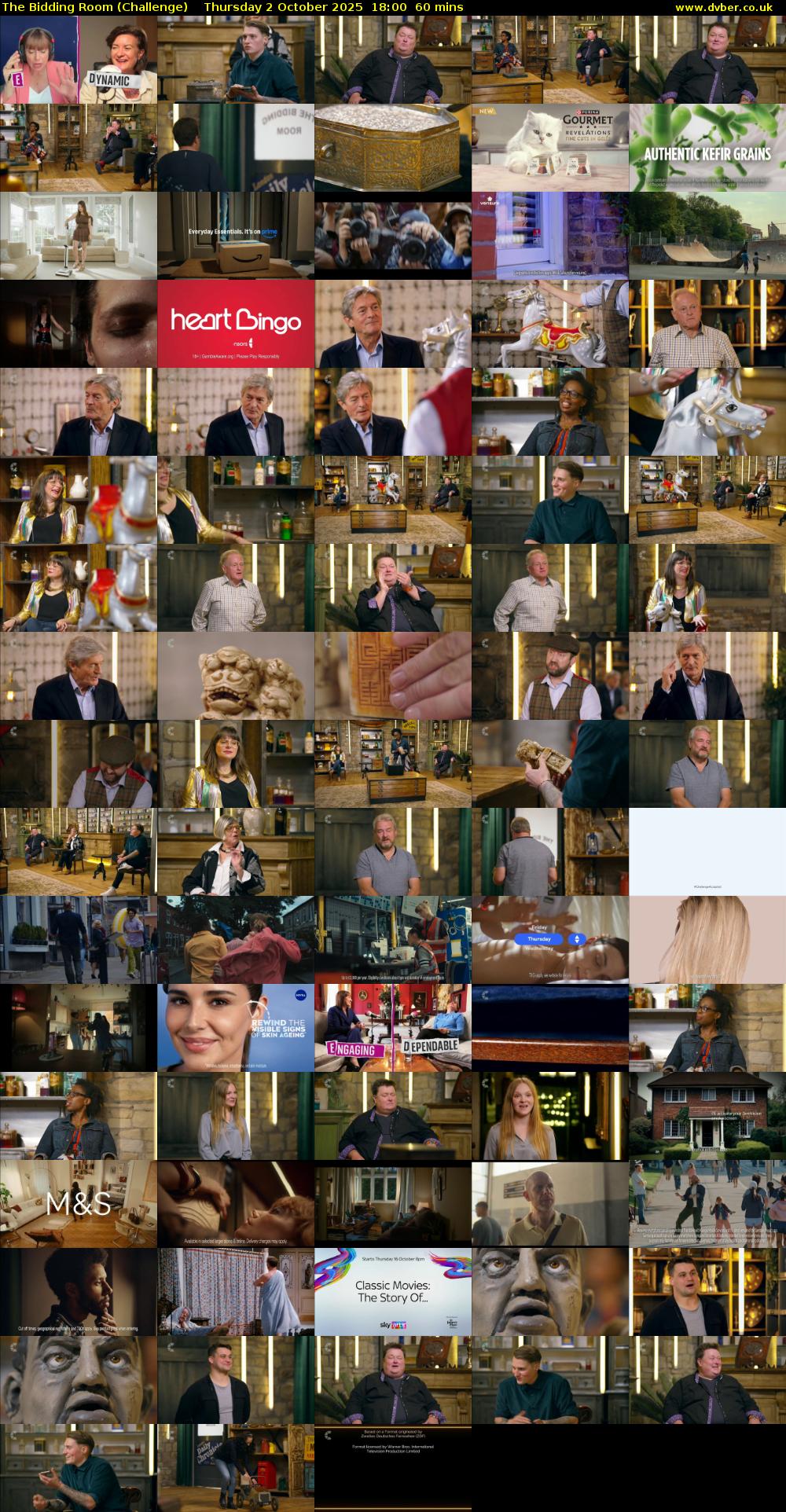 The Bidding Room (Challenge) Thursday 2 October 2025 18:00 - 19:00