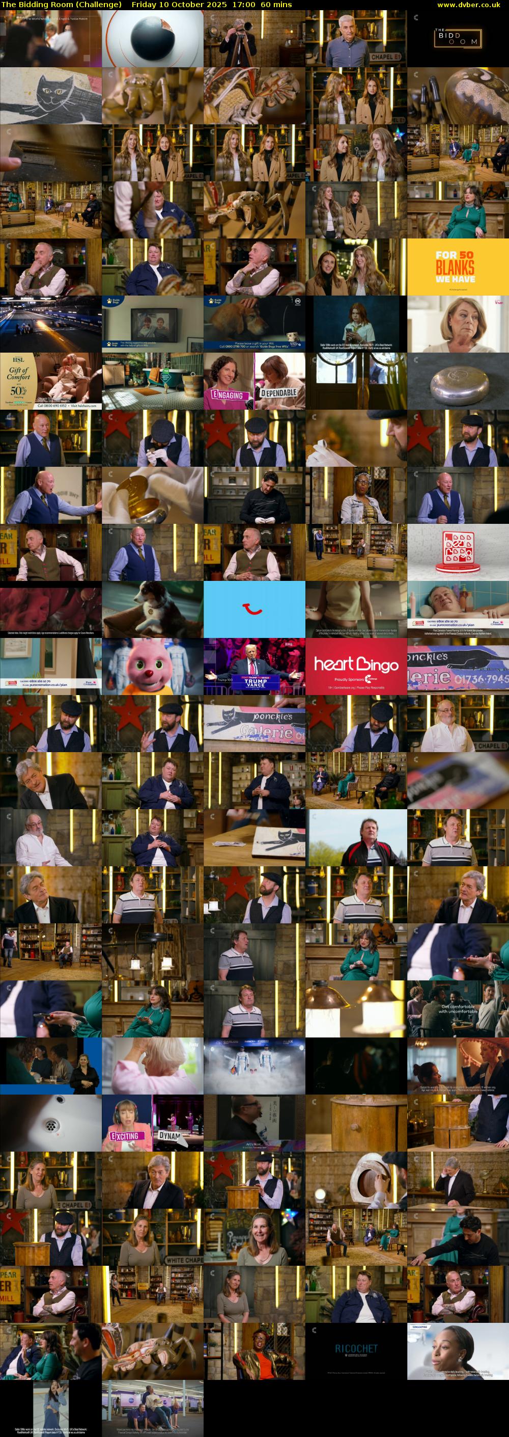 The Bidding Room (Challenge) Friday 10 October 2025 17:00 - 18:00