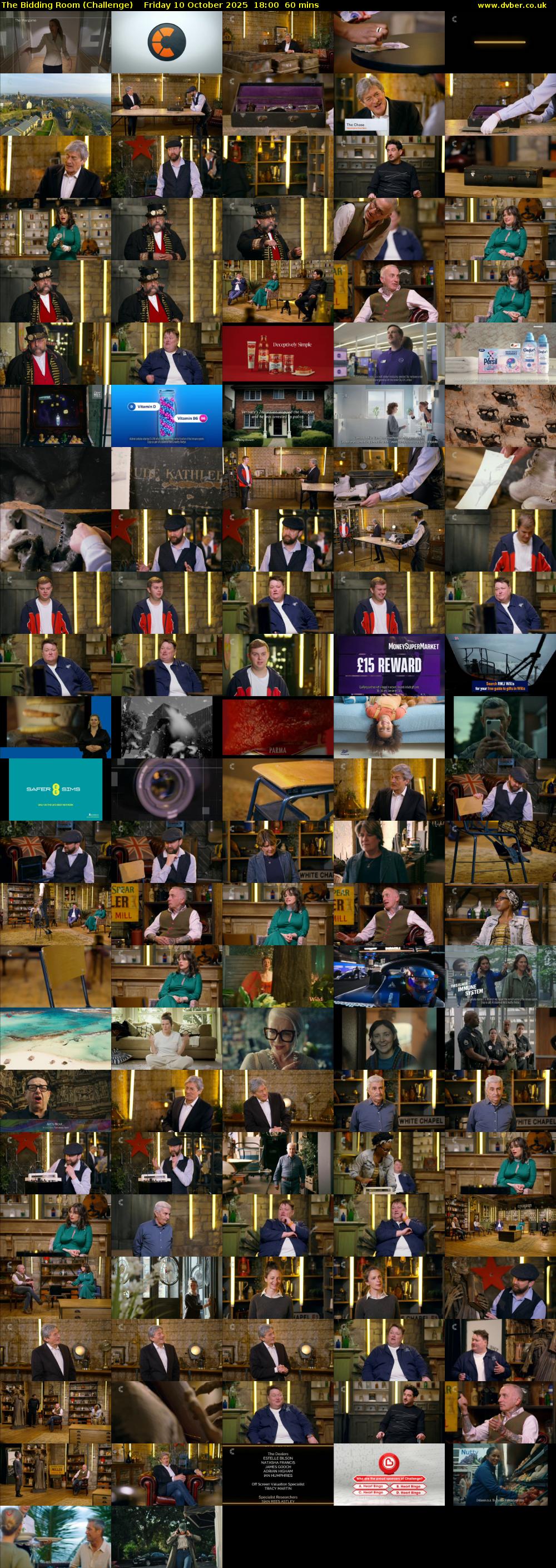 The Bidding Room (Challenge) Friday 10 October 2025 18:00 - 19:00