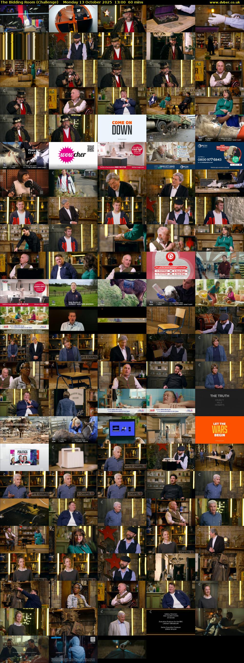 The Bidding Room (Challenge) Monday 13 October 2025 13:00 - 14:00