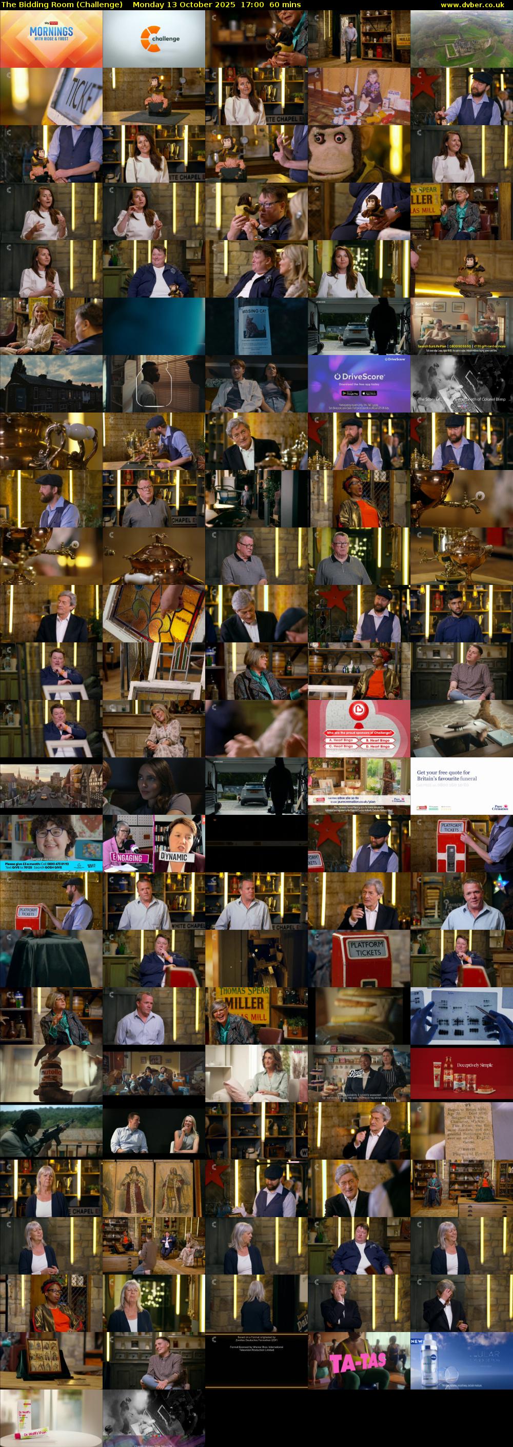 The Bidding Room (Challenge) Monday 13 October 2025 17:00 - 18:00