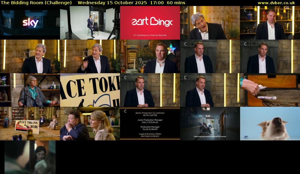 The Bidding Room (Challenge) Wednesday 15 October 2025 17:00 - 18:00