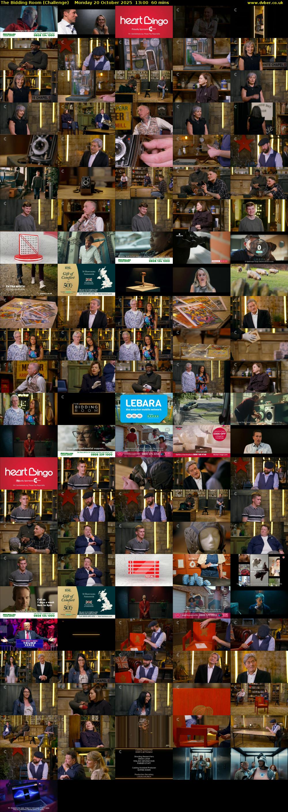 The Bidding Room (Challenge) Monday 20 October 2025 13:00 - 14:00