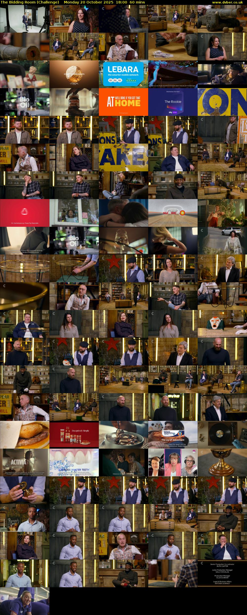 The Bidding Room (Challenge) Monday 20 October 2025 18:00 - 19:00