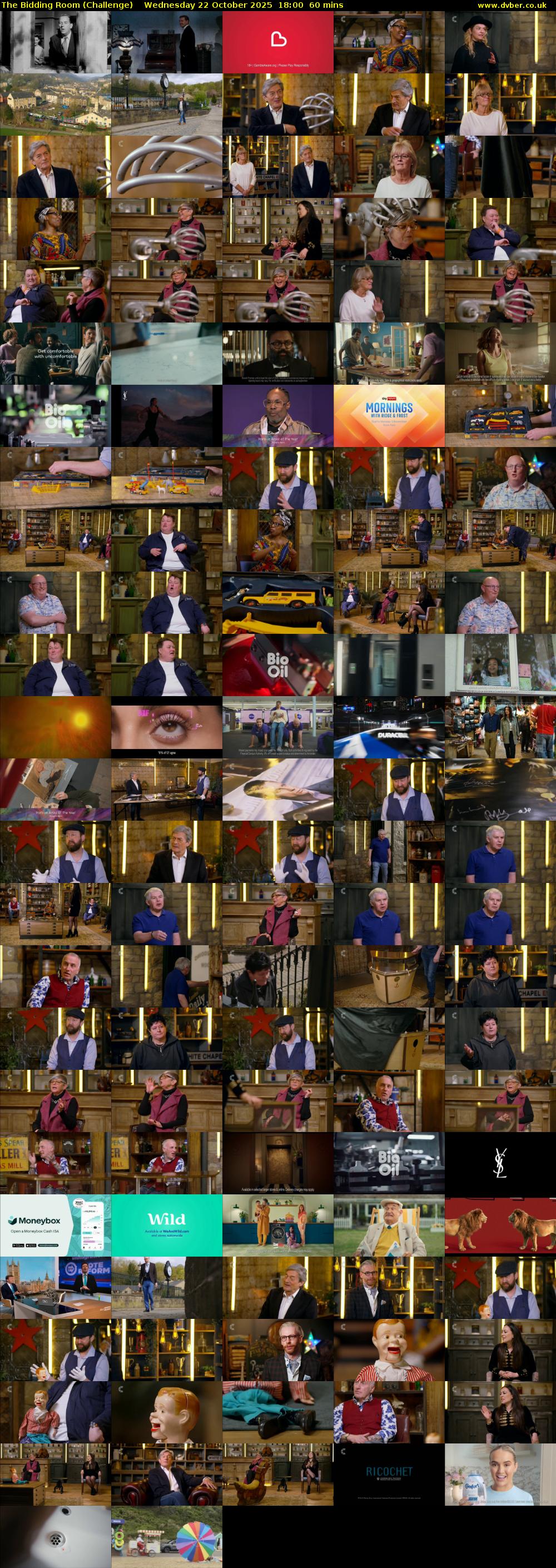 The Bidding Room (Challenge) Wednesday 22 October 2025 18:00 - 19:00