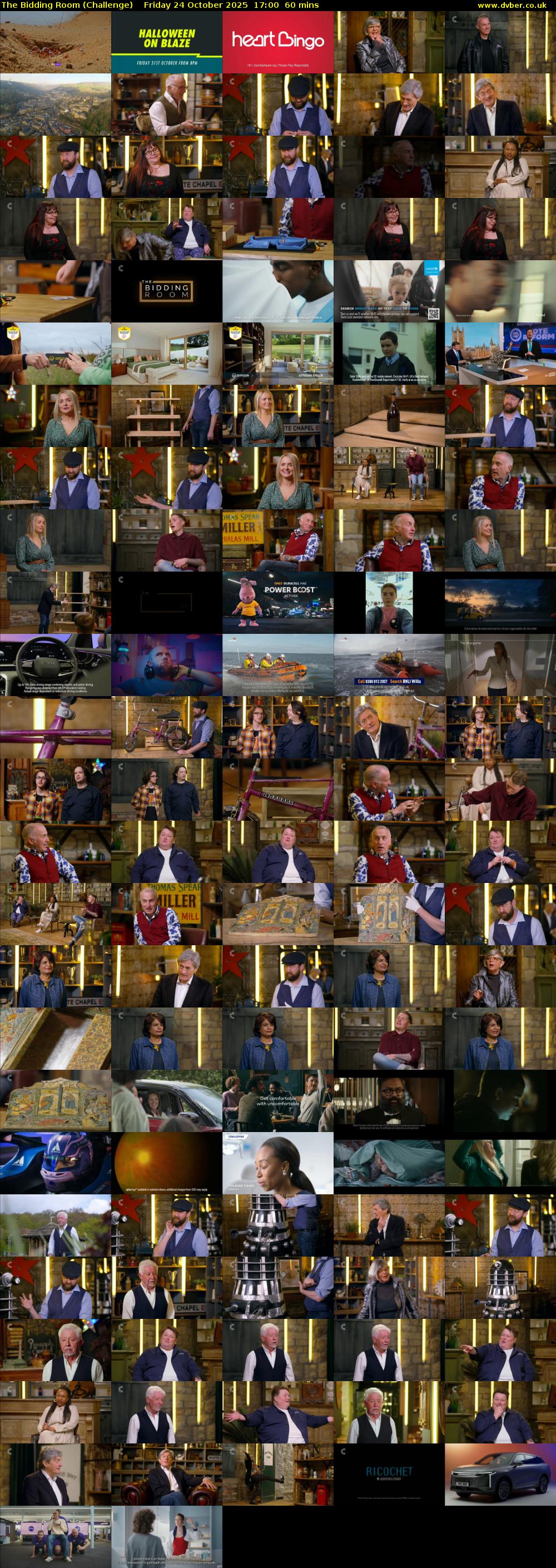 The Bidding Room (Challenge) Friday 24 October 2025 17:00 - 18:00