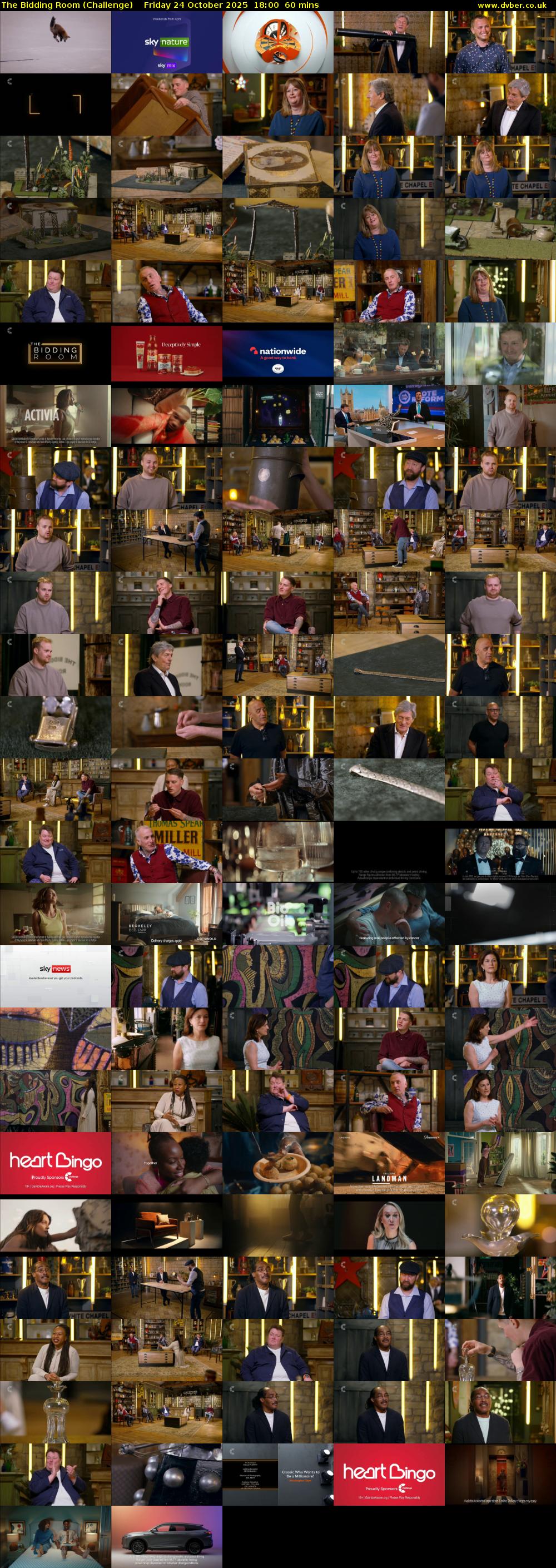 The Bidding Room (Challenge) Friday 24 October 2025 18:00 - 19:00