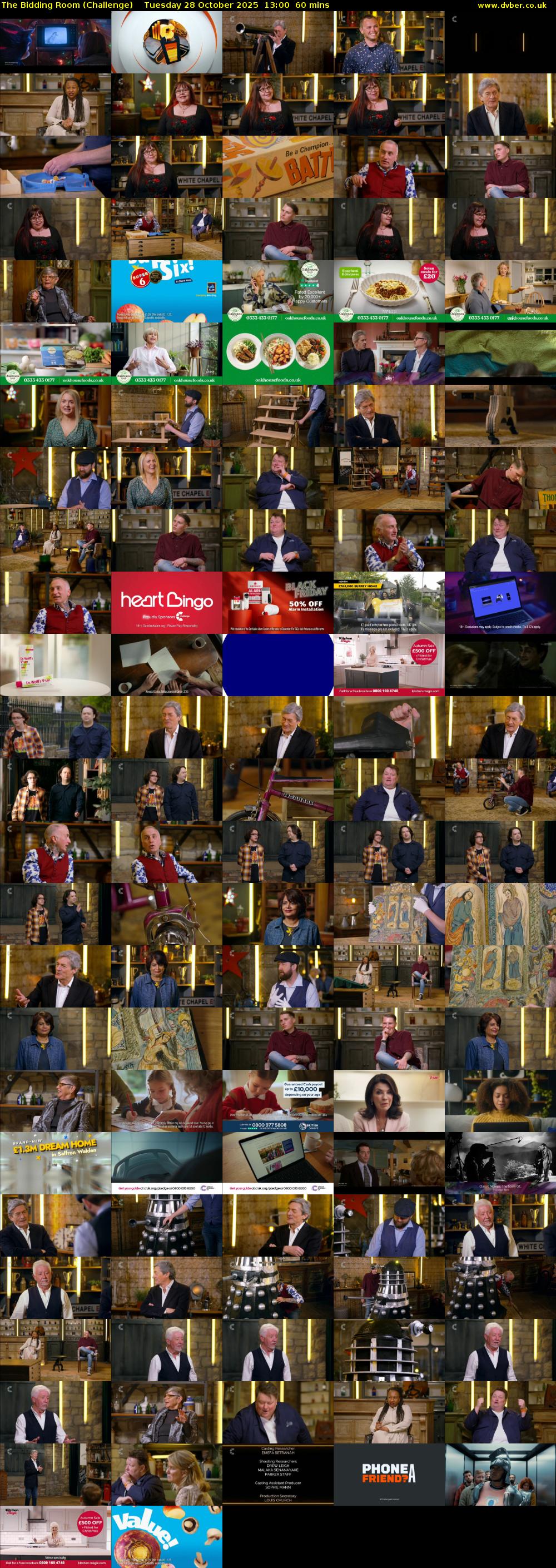 The Bidding Room (Challenge) Tuesday 28 October 2025 13:00 - 14:00