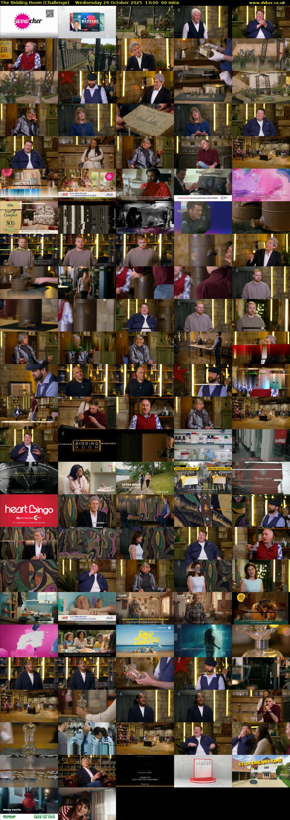 The Bidding Room (Challenge) Wednesday 29 October 2025 13:00 - 14:00