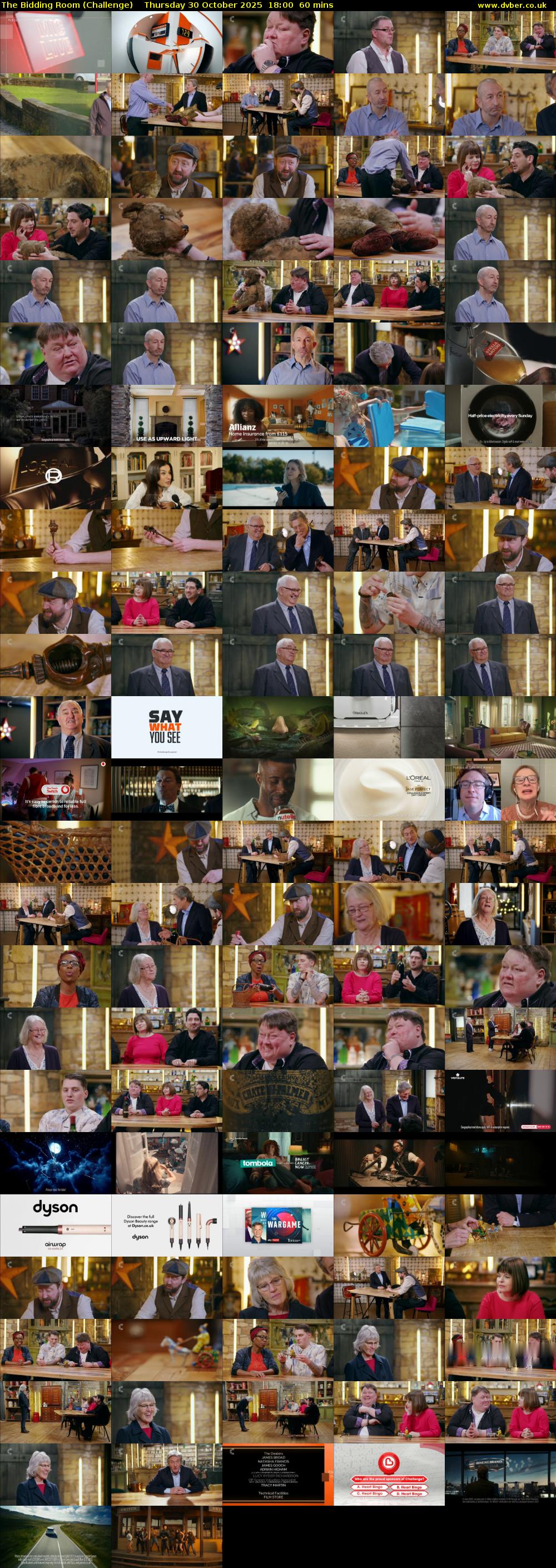 The Bidding Room (Challenge) Thursday 30 October 2025 18:00 - 19:00