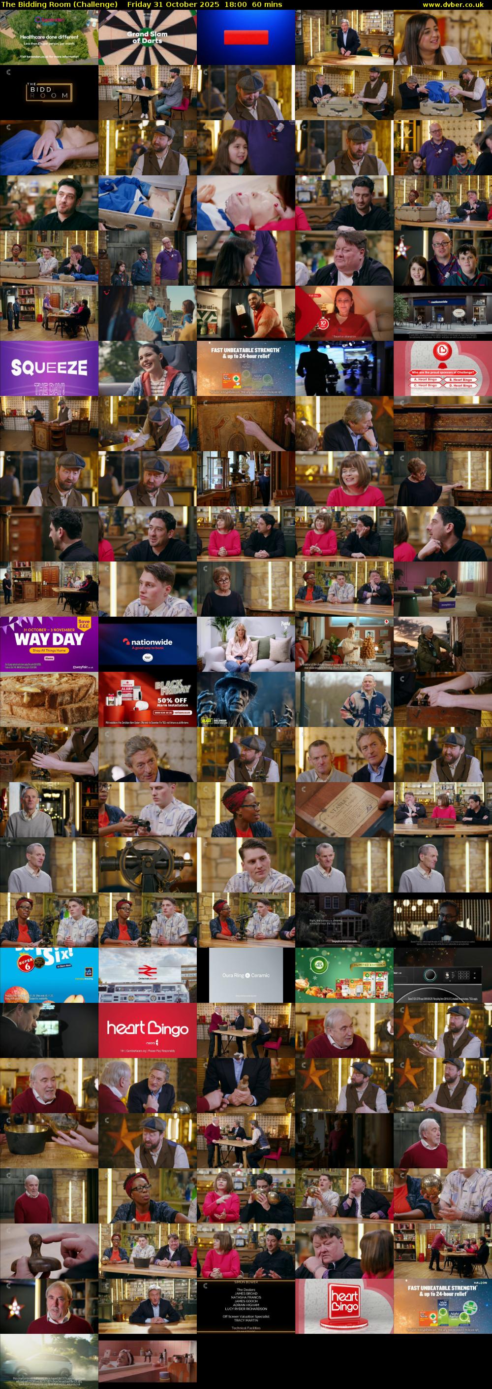 The Bidding Room (Challenge) Friday 31 October 2025 18:00 - 19:00