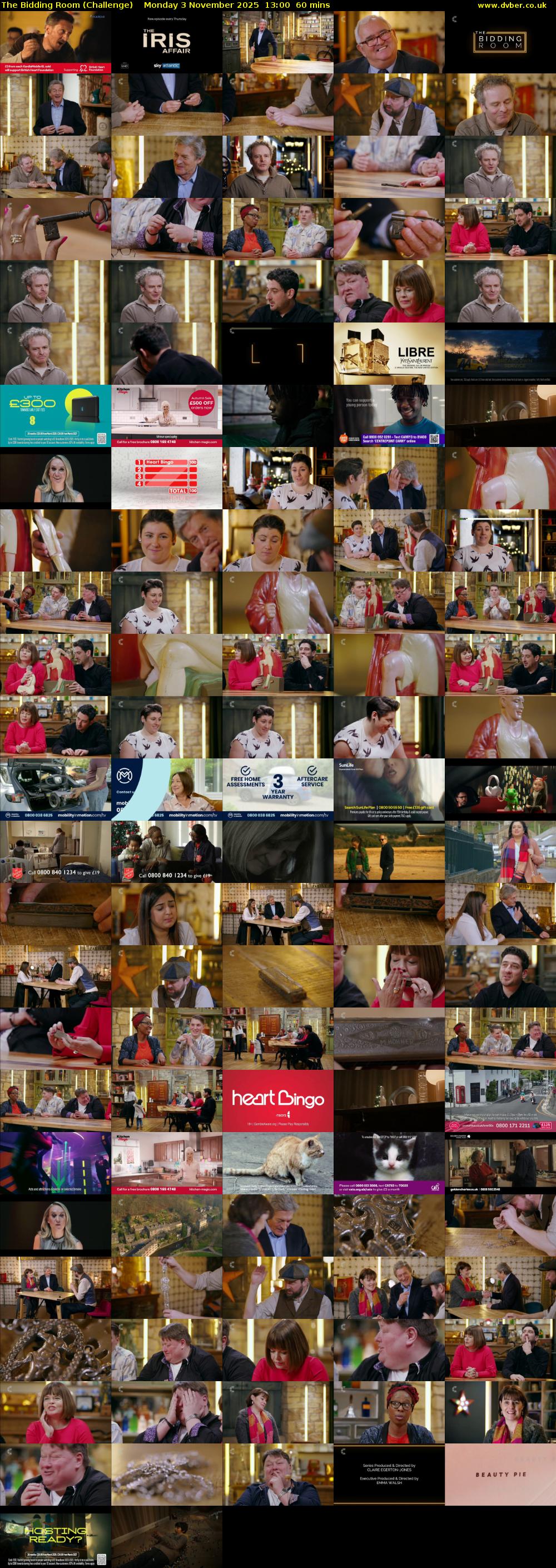 The Bidding Room (Challenge) Monday 3 November 2025 13:00 - 14:00
