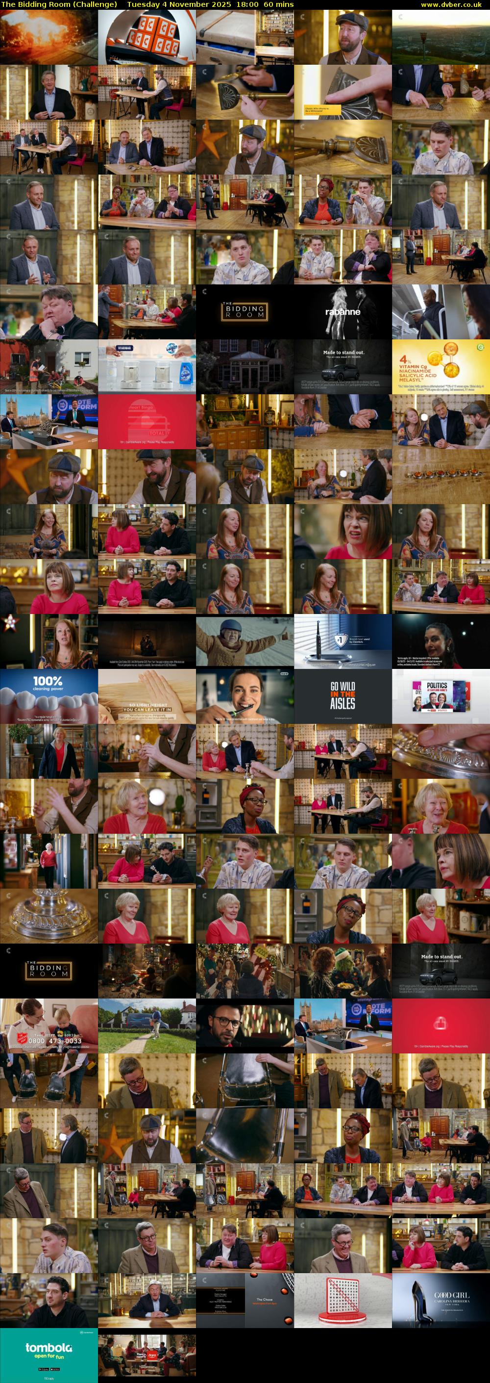 The Bidding Room (Challenge) Tuesday 4 November 2025 18:00 - 19:00