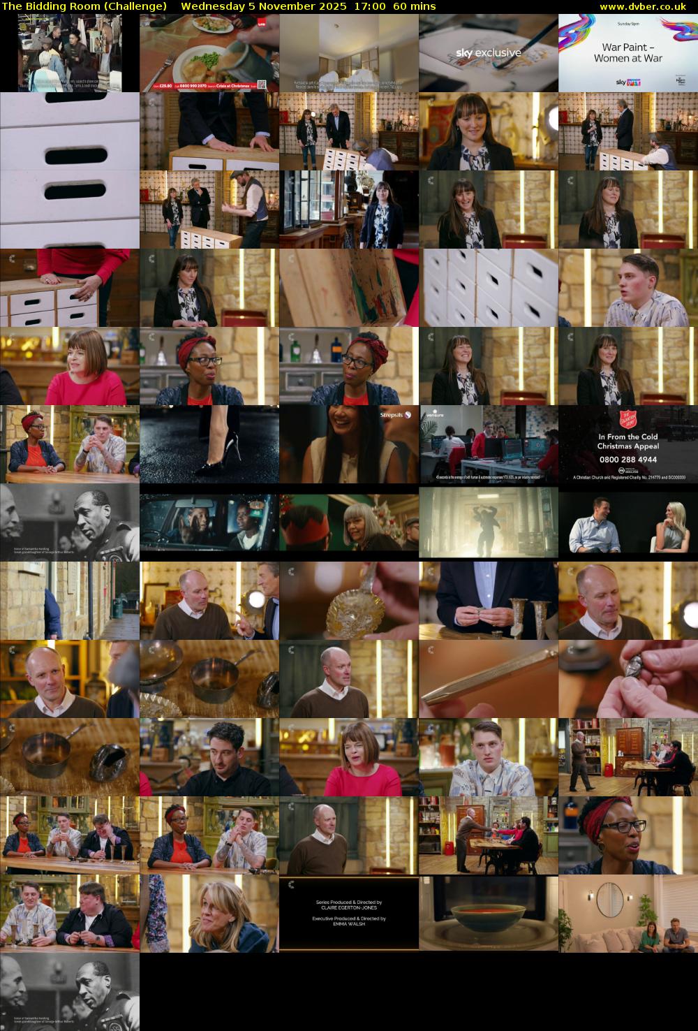 The Bidding Room (Challenge) Wednesday 5 November 2025 17:00 - 18:00