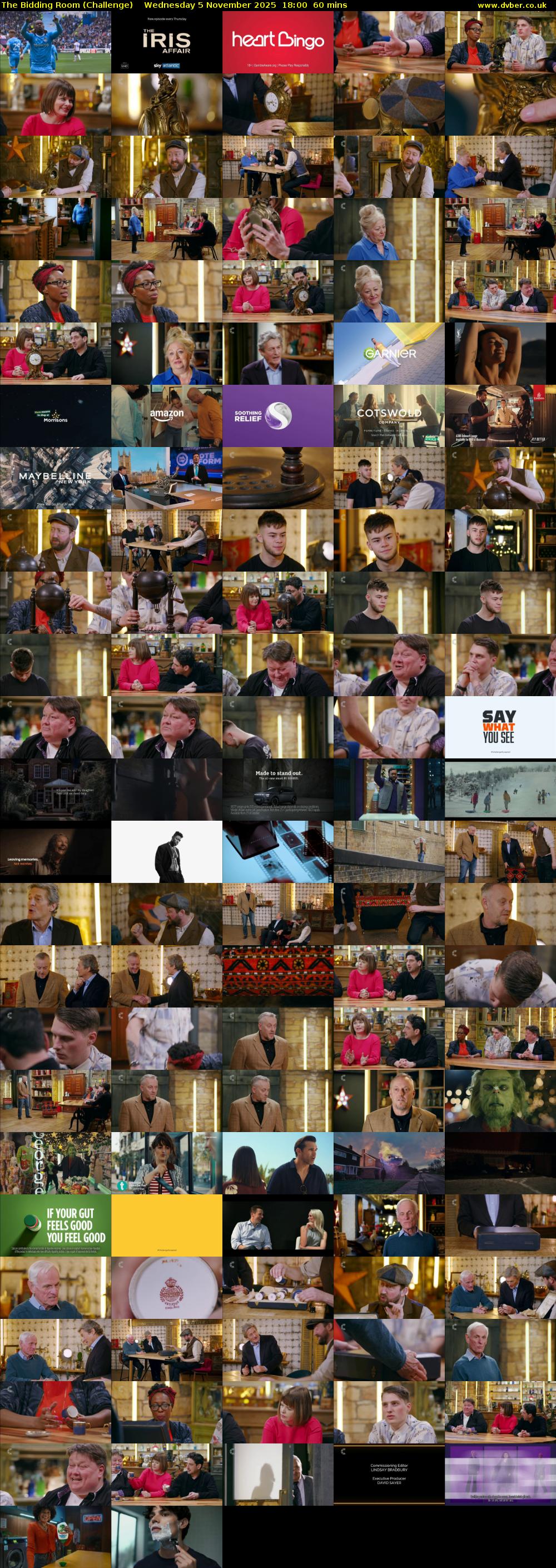 The Bidding Room (Challenge) Wednesday 5 November 2025 18:00 - 19:00