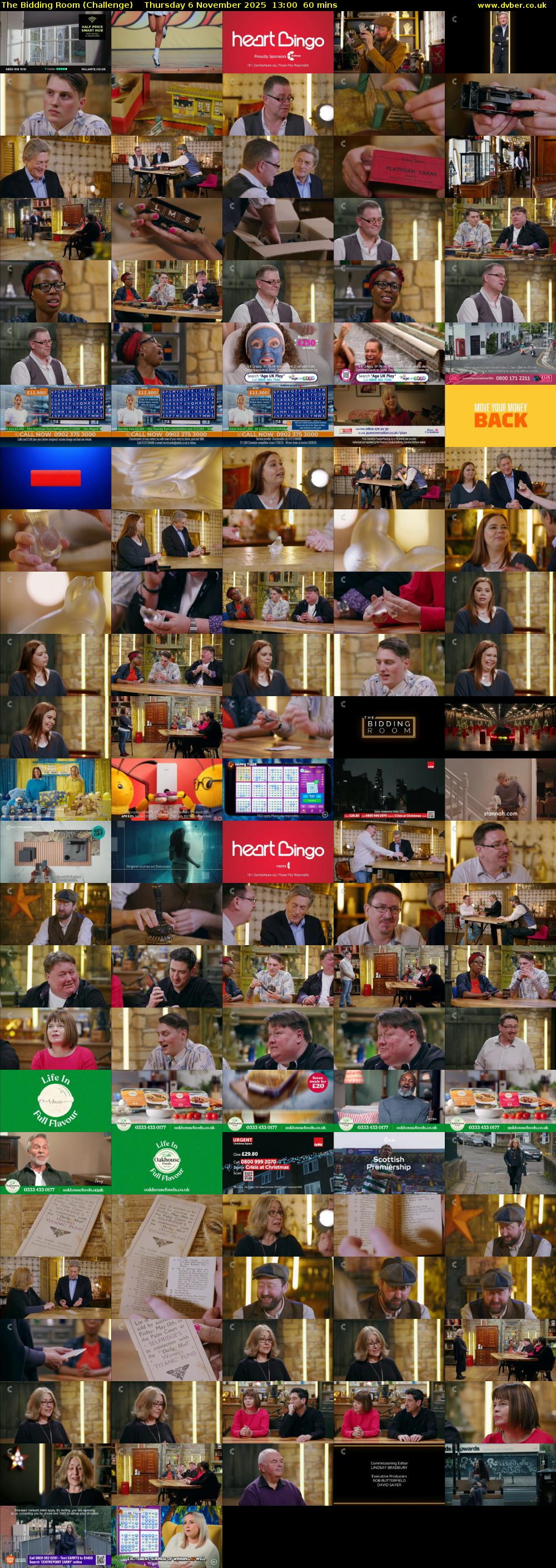 The Bidding Room (Challenge) Thursday 6 November 2025 13:00 - 14:00