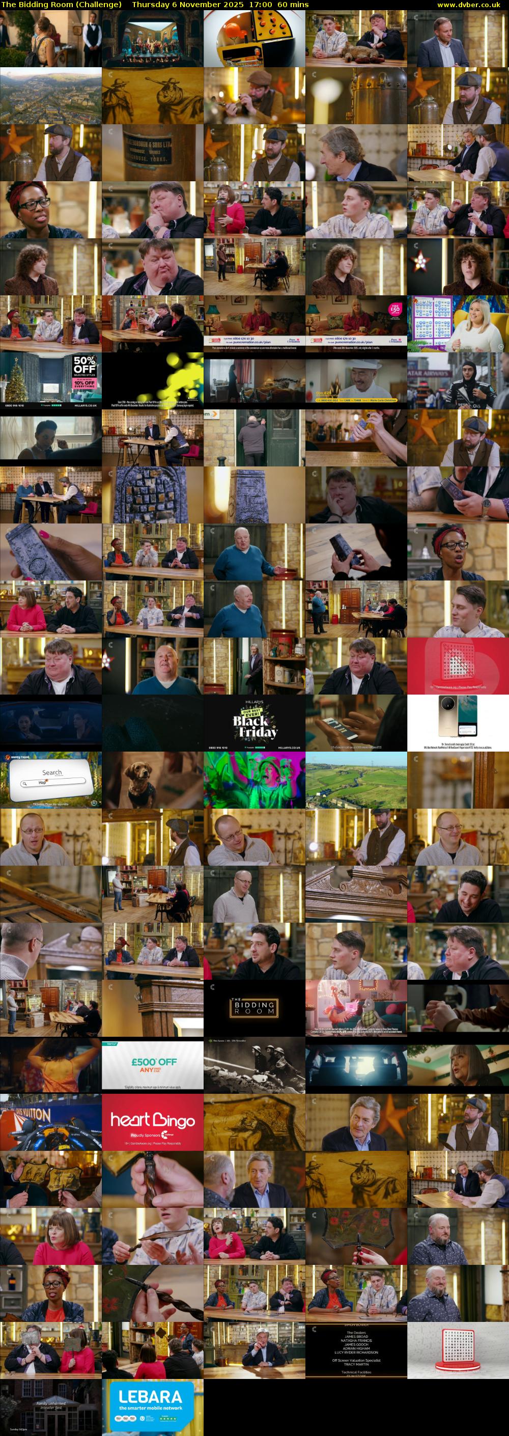 The Bidding Room (Challenge) Thursday 6 November 2025 17:00 - 18:00