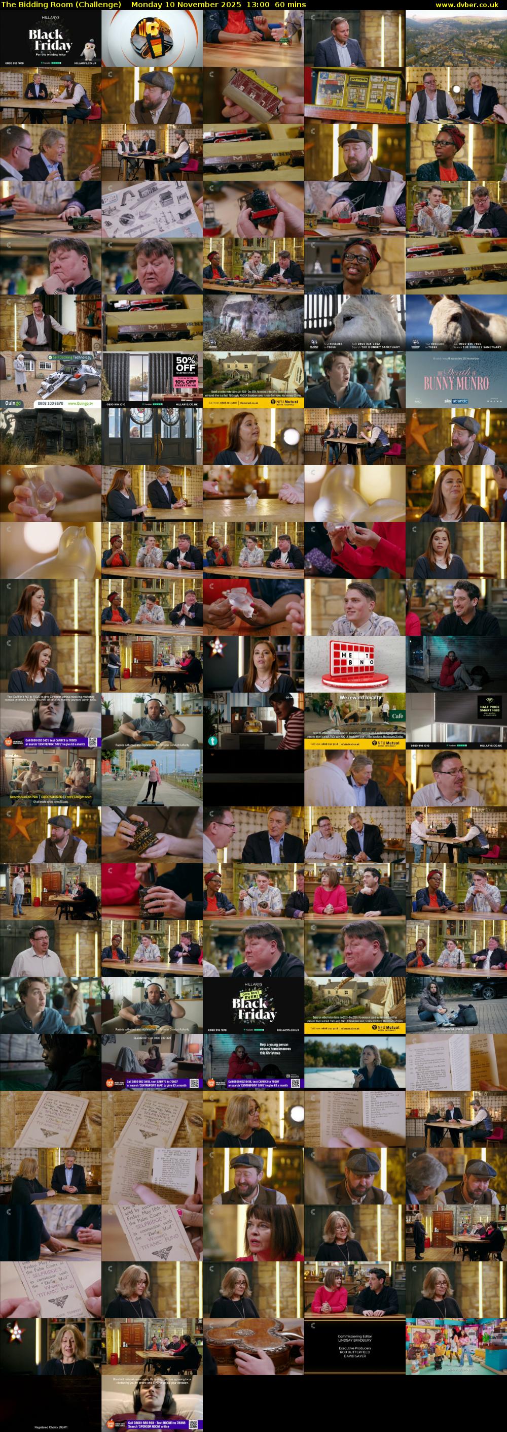 The Bidding Room (Challenge) Monday 10 November 2025 13:00 - 14:00