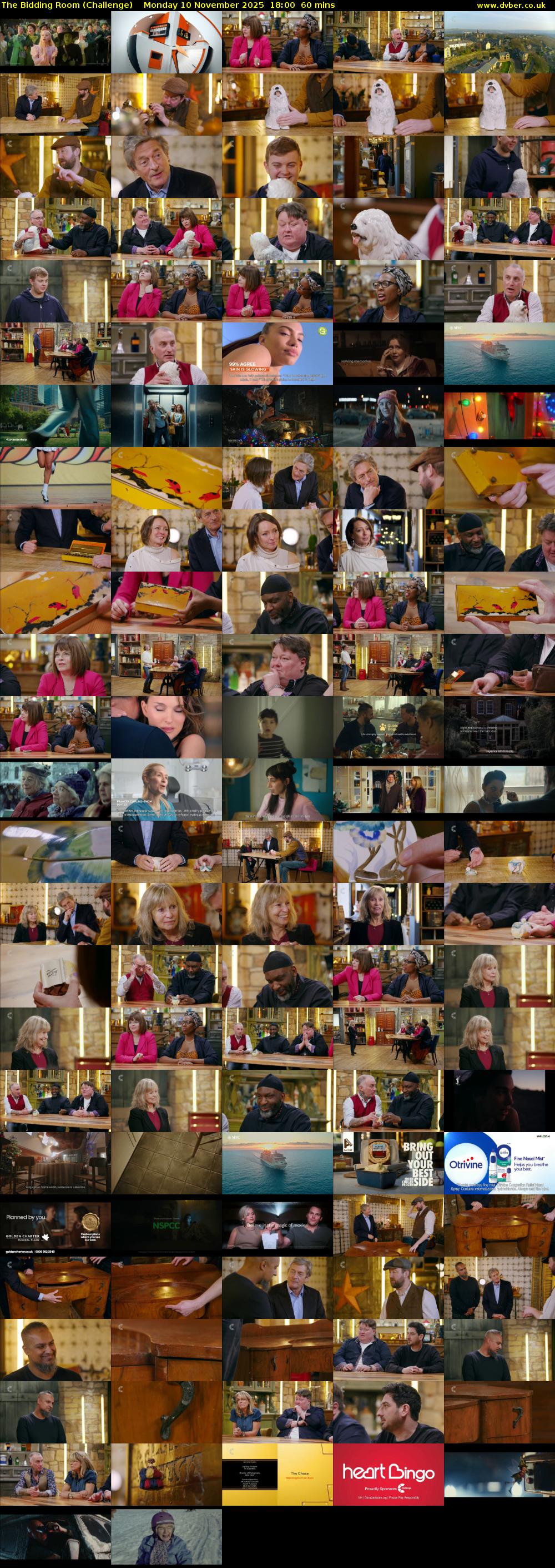 The Bidding Room (Challenge) Monday 10 November 2025 18:00 - 19:00