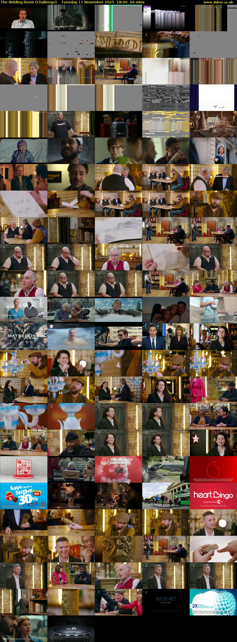 The Bidding Room (Challenge) Tuesday 11 November 2025 18:00 - 19:00