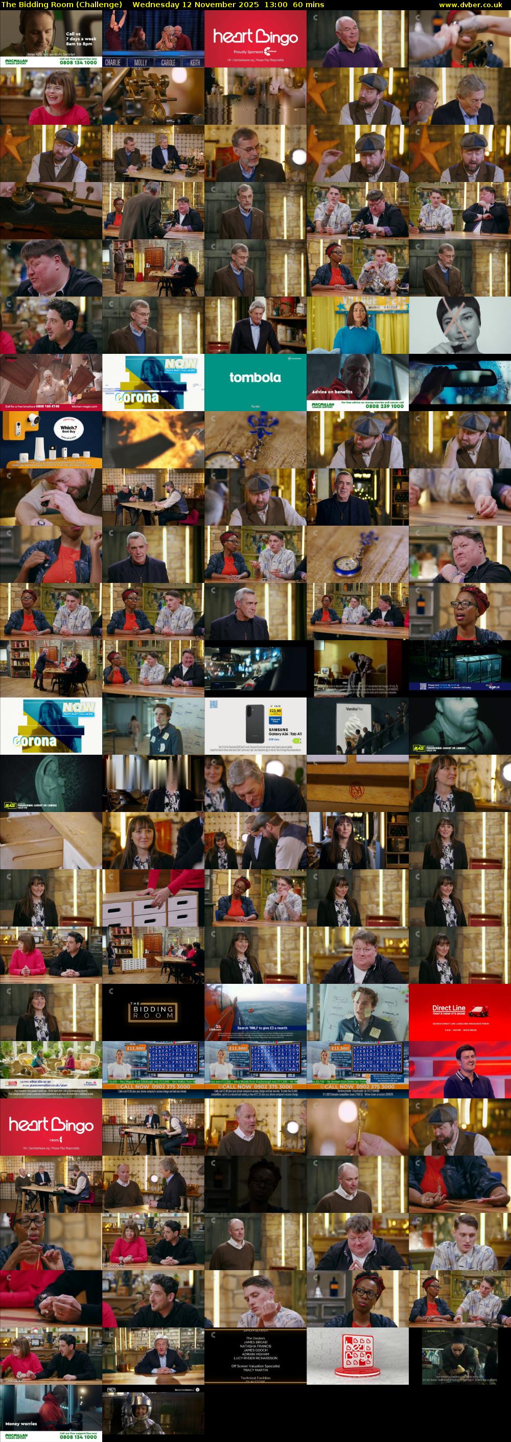 The Bidding Room (Challenge) Wednesday 12 November 2025 13:00 - 14:00