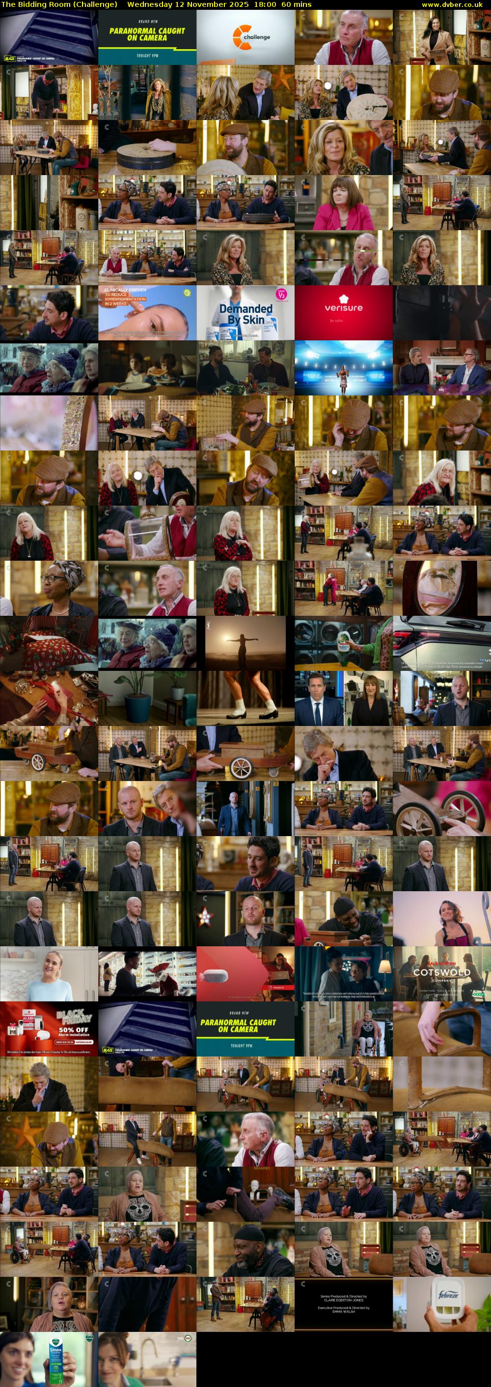 The Bidding Room (Challenge) Wednesday 12 November 2025 18:00 - 19:00