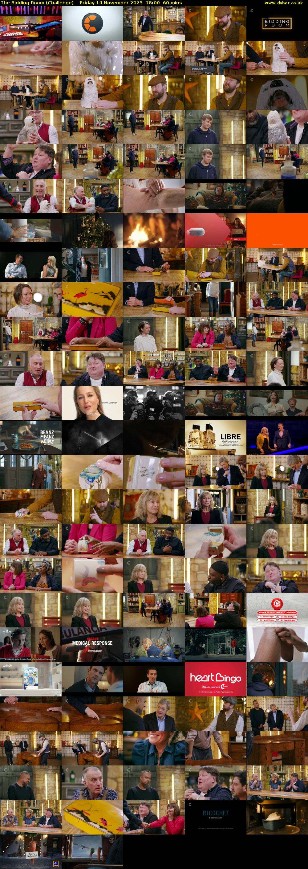 The Bidding Room (Challenge) Friday 14 November 2025 18:00 - 19:00