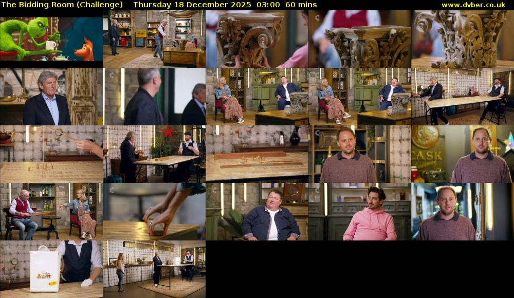 The Bidding Room (Challenge) Thursday 18 December 2025 03:00 - 04:00