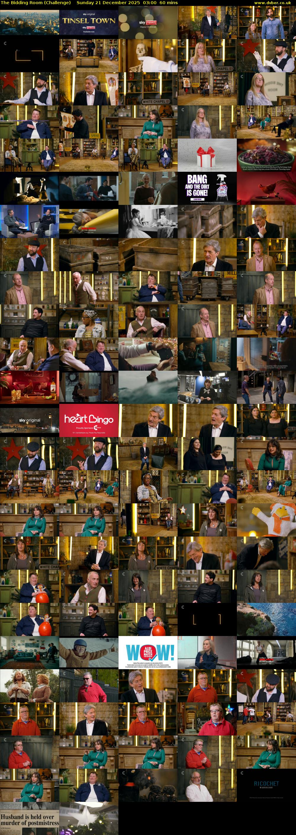 The Bidding Room (Challenge) Sunday 21 December 2025 03:00 - 04:00