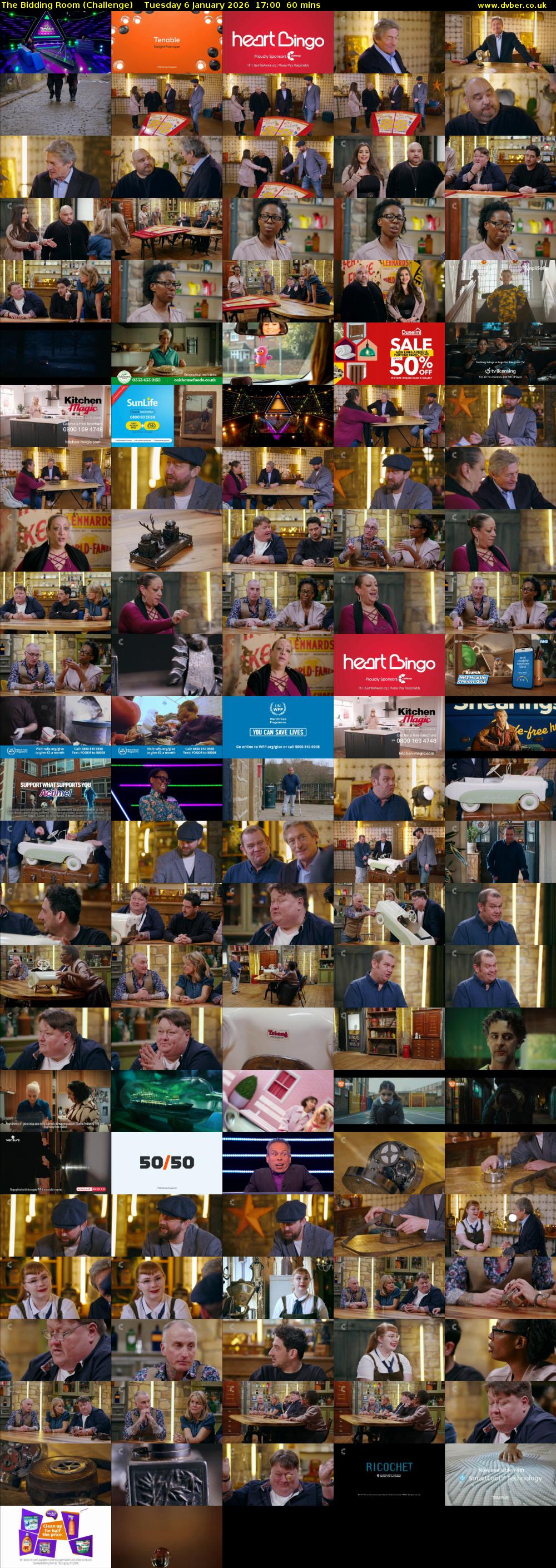 The Bidding Room (Challenge) Tuesday 6 January 2026 17:00 - 18:00