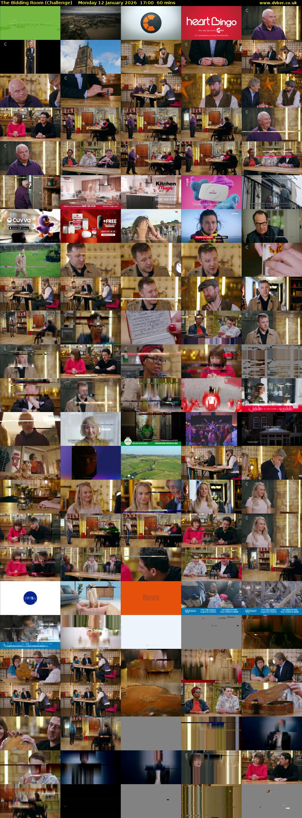 The Bidding Room (Challenge) Monday 12 January 2026 17:00 - 18:00